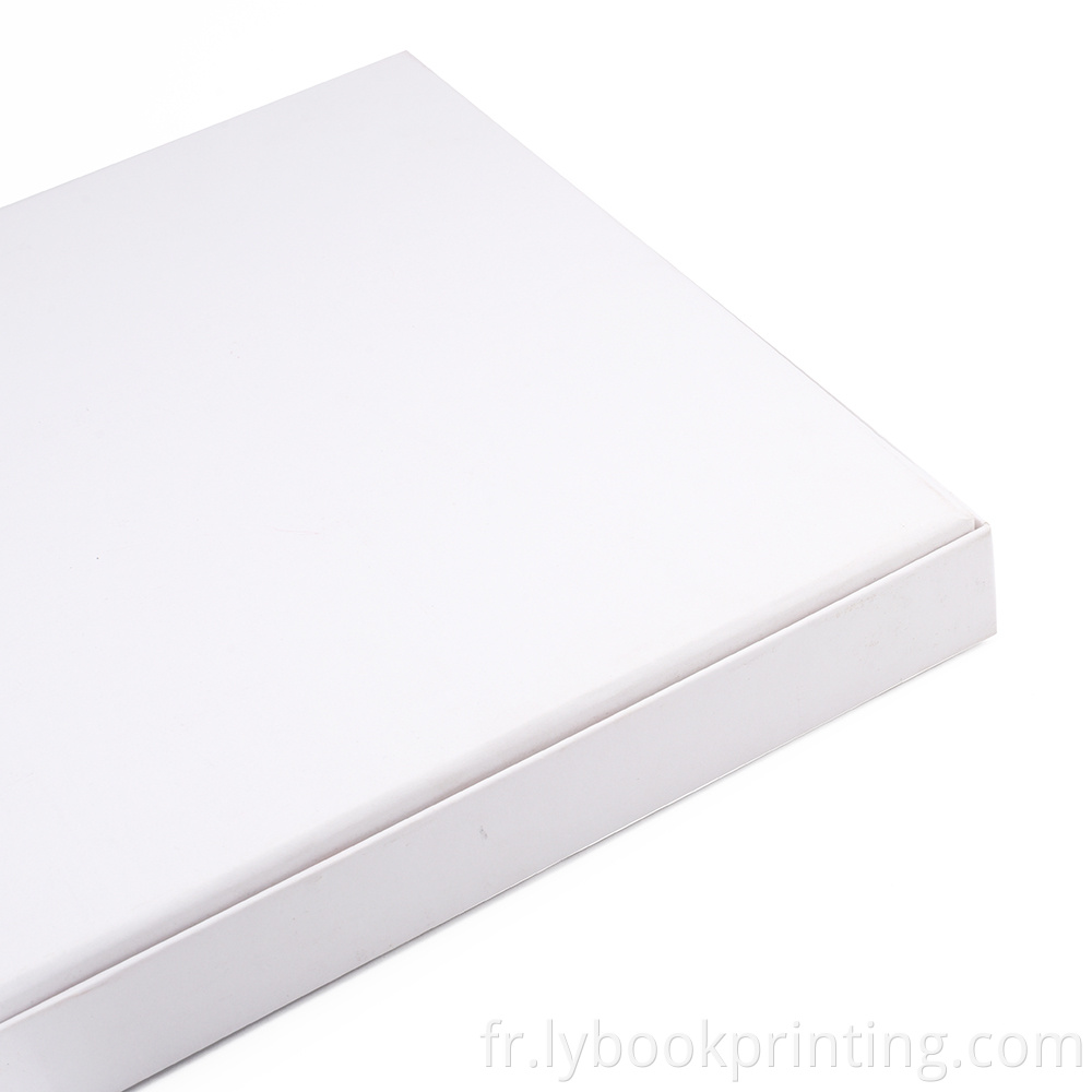 Boîtes d'expédition imprimées de diffusion personnalisées couvercle et boîte de base en papier blanc imprimé simple